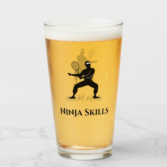 Ninja Tennis Player Skills Glas (Vorne (Gefüllt))