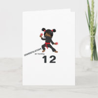 Ninja Thema Geburtstag Gruß