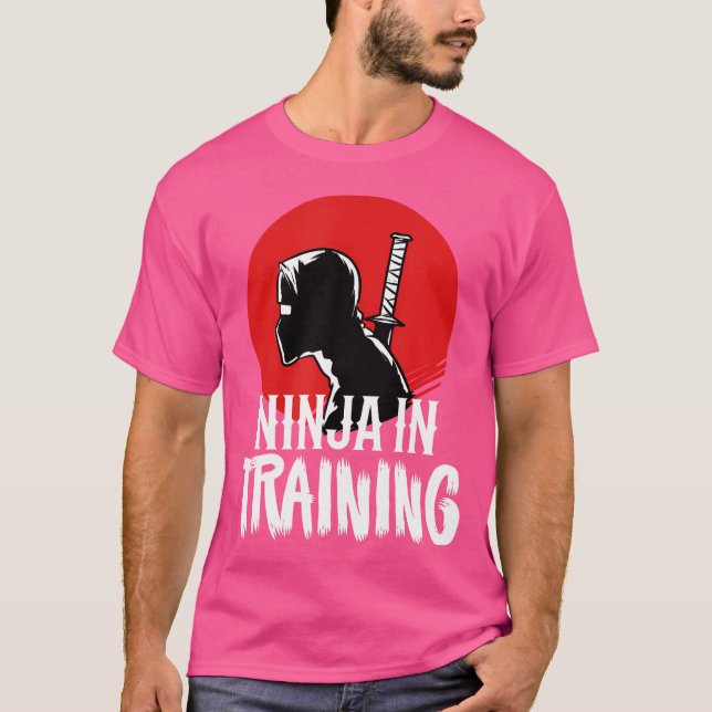 Ninja Training Funny Training Karate T-Shirt (Vorderseite)
