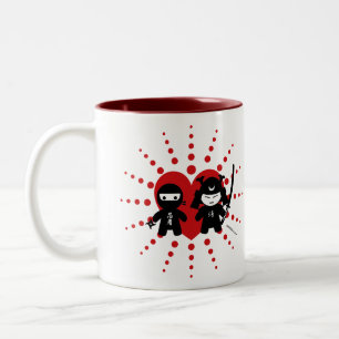 Ninja u. Samurais Zweifarbige Tasse