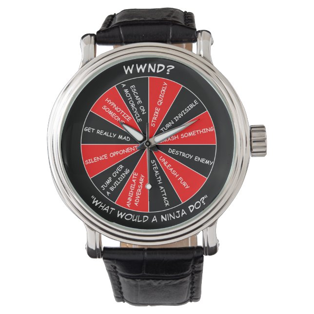 Ninja-Uhr Armbanduhr (Vorderseite)