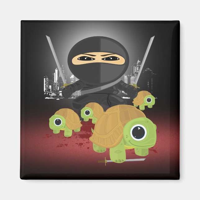 Ninja und Schildkröten Magnet (Vorne)