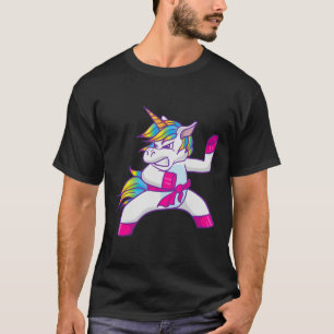 Ninja Unicorn Karate Taekwondo Kung Fu Kampf gegen T-Shirt
