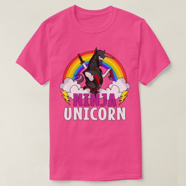 Ninja Unicorn Samurai T-Shirt (Design vorne)