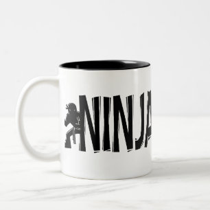 "Ninja verschwinden " Zweifarbige Tasse