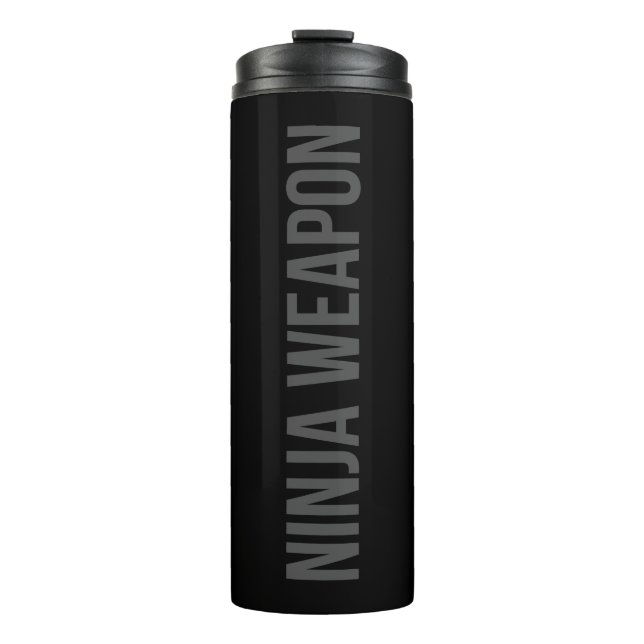 Ninja-Waffe Thermosflasche Thermosbecher (Vorderseite)