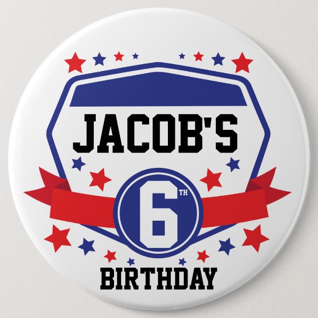 Ninja Warrior Birthday Button (Vorderseite)