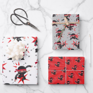 Ninja Warrior Birthday Party Enveloppement Papier