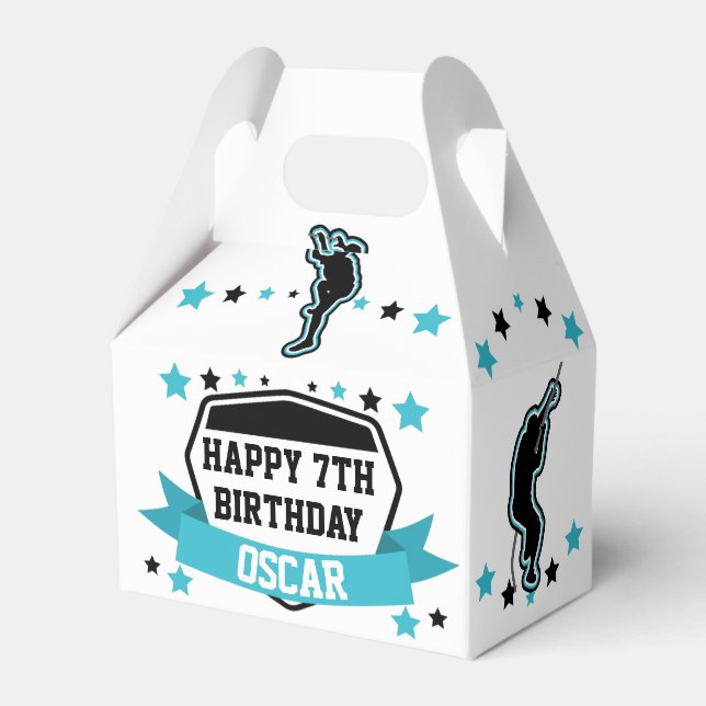Ninja Warrior Boys Birthday Favour Box Geschenkschachtel (Vorderseite)