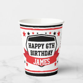 Ninja Warrior Boys Birthday Party Paper Cups Pappbecher