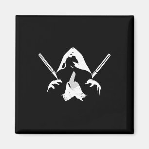 Ninja Warrior Bushido Samurai Sword Fighter Martia Magnet