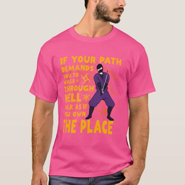 Ninja Warrior Funny T-Shirt (Vorderseite)