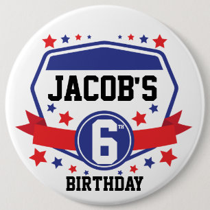Ninja Warrior Geburtstag Button