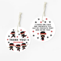 Ninja Warrior Karate Birhtday Boy Vielen Dank