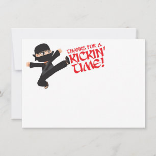 Ninja Warrior Karate Dankeschön Karten