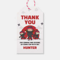 Ninja Warrior Karate Martial Arts Birthday Favor
