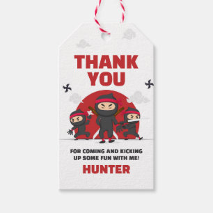 Ninja Warrior Karate Martial Arts Birthday Favor Geschenkanhänger