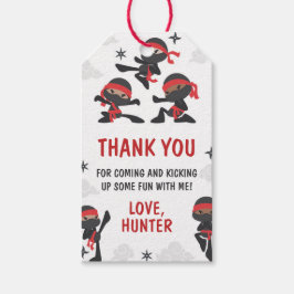 Ninja Warrior Martial Arts Karate Birthday Favor Geschenkanhänger