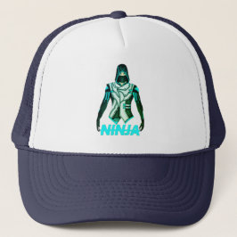 Ninja Warrior Trucker Hat - Bold Martial Arts Desi Truckerkappe