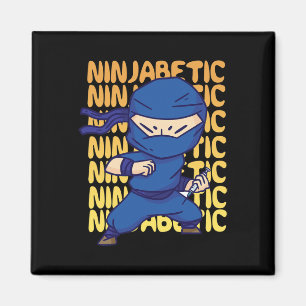 Ninjabetisches Diabetikum Ninja - Diabetes Awarene Magnet