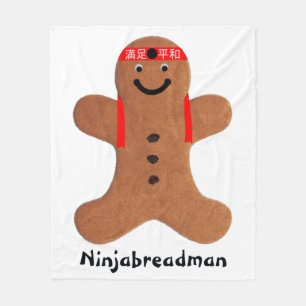 Ninjabreadman biscuit (Cookie) Fleecedecke