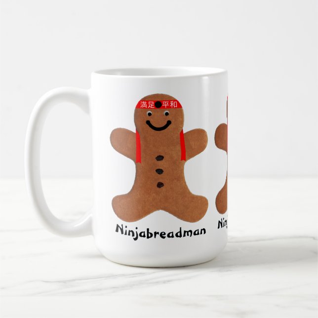 Ninjabreadman biscuit (Cookie) Kaffeetasse (Links)