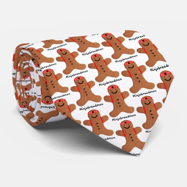 Ninjabreadman biscuit (Cookie) Krawatte (Gerollt)