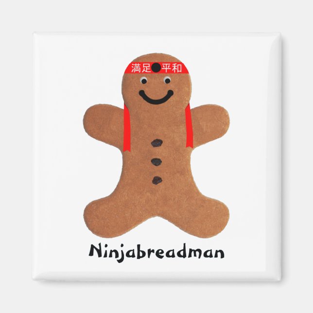 Ninjabreadman biscuit (Cookie) Magnet (Vorne)
