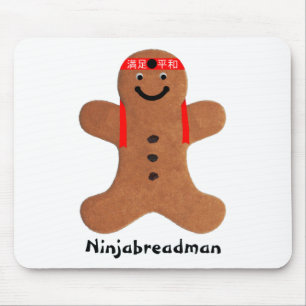 Ninjabreadman biscuit (Cookie) Mousepad