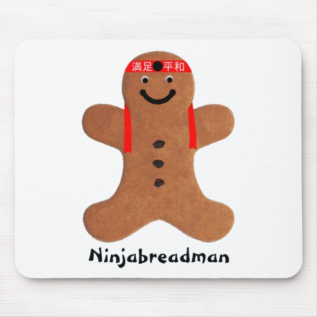 Ninjabreadman biscuit (Cookie) Mousepad (Vorne)