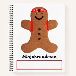 Ninjabreadman biscuit (Cookie) Notizbuch