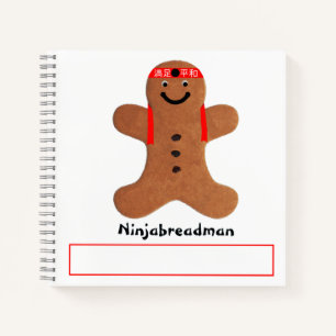Ninjabreadman biscuit (Cookie) Notizbuch