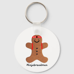 Ninjabreadman biscuit (Cookie) Schlüsselanhänger