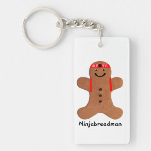 Ninjabreadman biscuit (Cookie) Schlüsselanhänger
