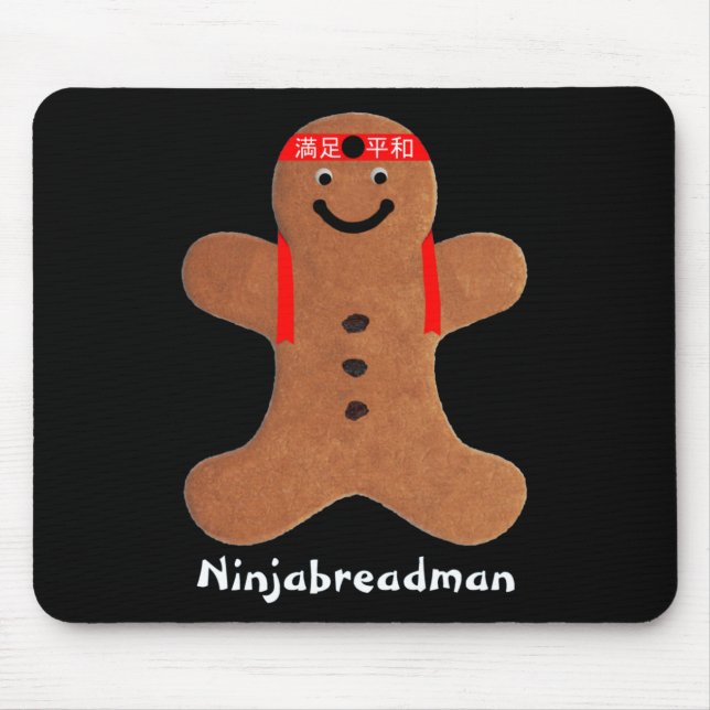Ninjabreadman-Keks (Cookie) Mousepad (Vorne)