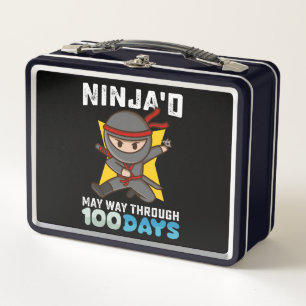 Ninja'd May geht durch 100 Tage der Schule Metall Brotdose
