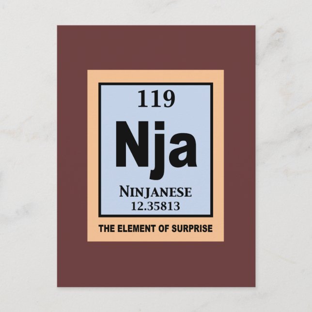 Ninjanese Postkarte (Vorderseite)