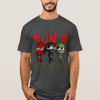 Ninjas avec T-shirt d'attitude