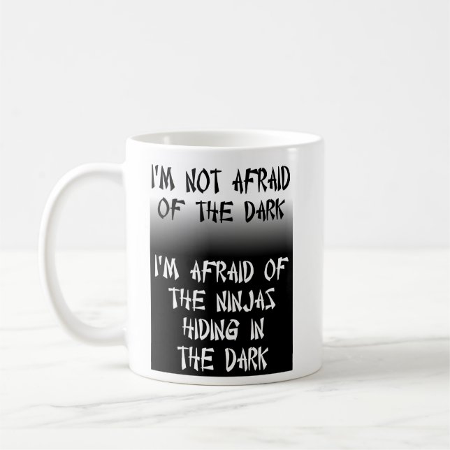 Ninjas Funny Mug Spaß verstecken Kaffeetasse (Links)