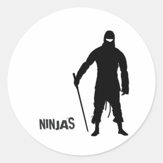 Ninjas Runder Aufkleber