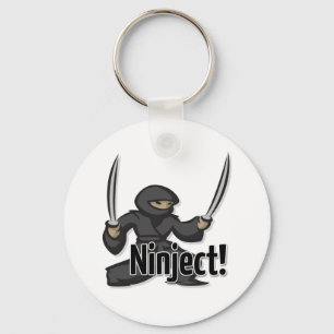 Ninject in die Seite gestemmter Schlüsselanhänge Schlüsselanhänger