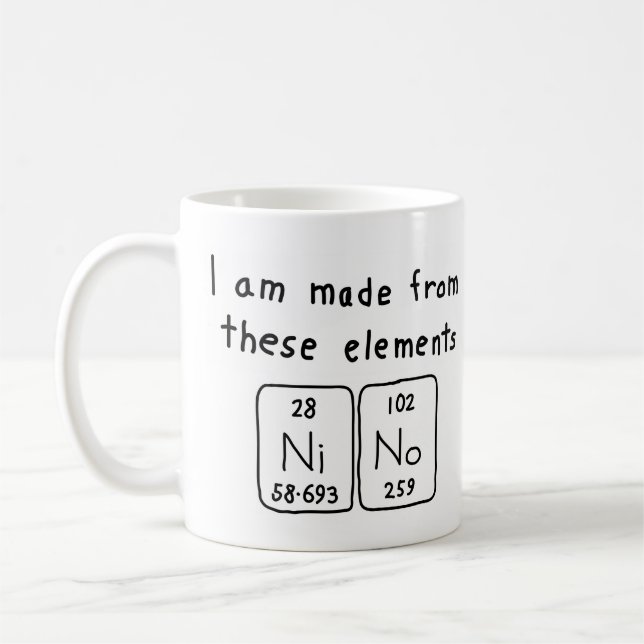 Nino Periodenname Tasse (Links)
