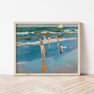 Niños en el Mar   Joaquín Sorolla Poster