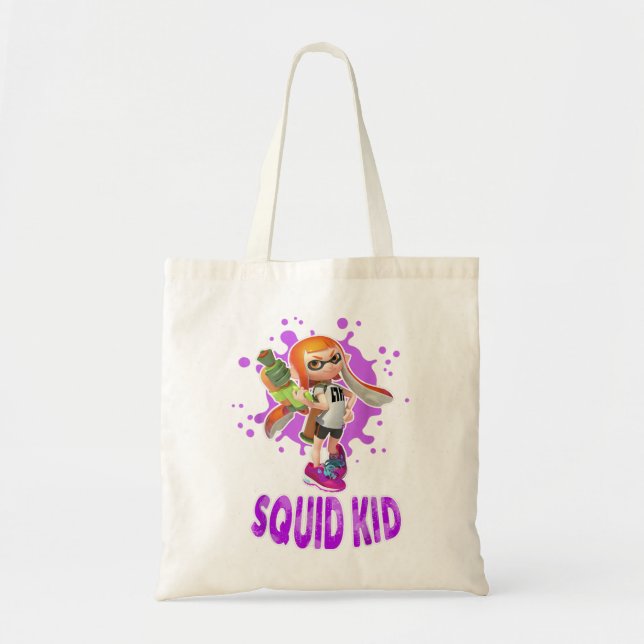 Nintendo Splatoon Tintenfisch Kid Pink Platsch Gra Tragetasche (Vorne)