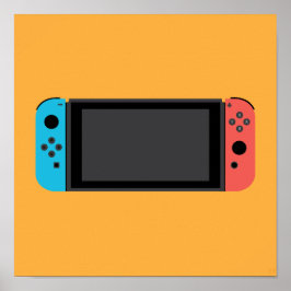 Nintendo Switch(Neon Blue/Red) Poster