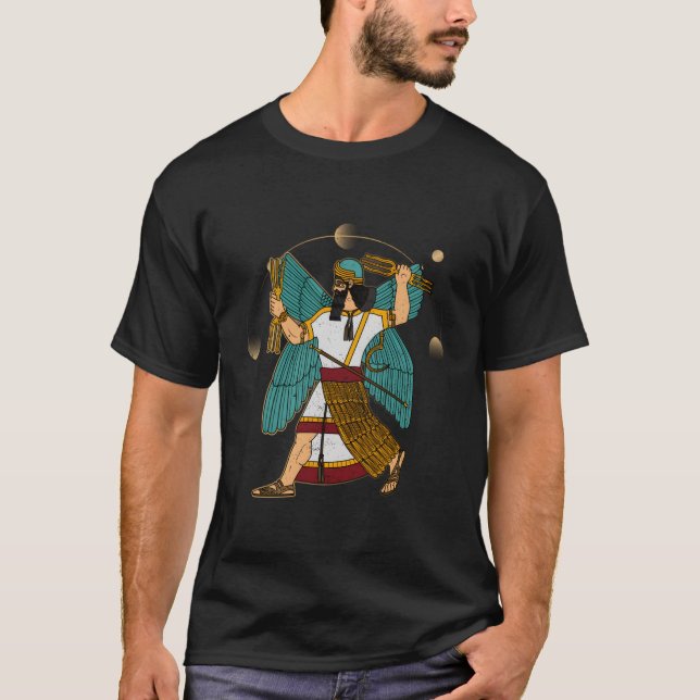 Ninurta Assyrian Empires Alcient Syrien Assur Sume T-Shirt (Vorderseite)