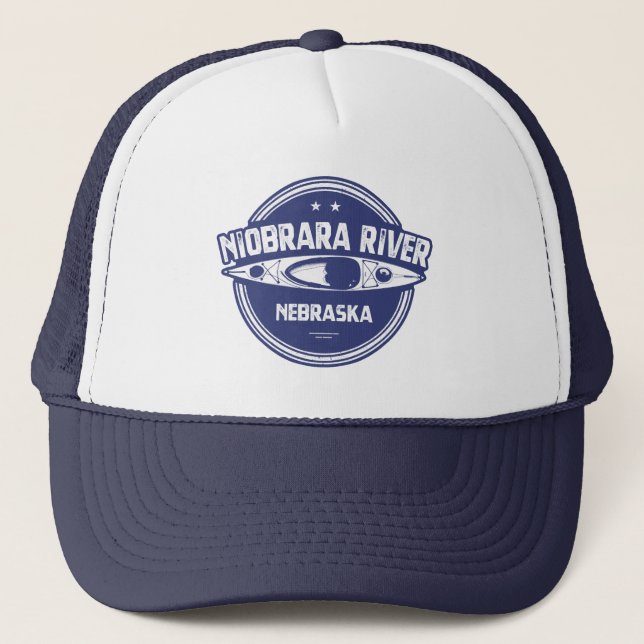 Niobrara Fluss Nebraska Kayaking Truckerkappe (Vorderseite)