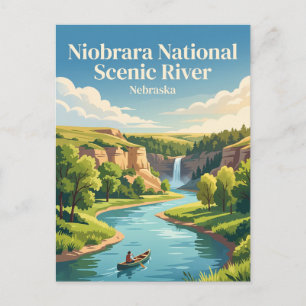 Niobrara National Scenic River Nebraska Postkarte