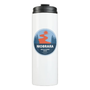 Niobrara Wild und Landschaftlicher Fluss Nebraska Thermosbecher