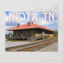 Niota, Tn Historic 1854 Train Station Postkarte